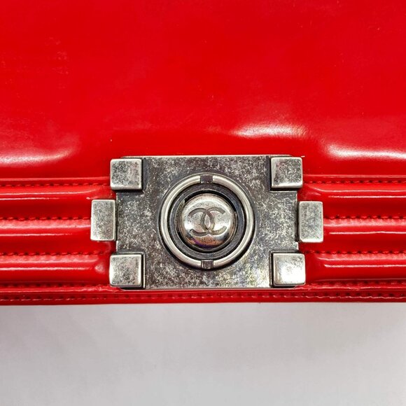Chanel Original Boy Patent Leather Red - Picture 10 of 10